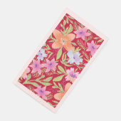 Kleurig floreel patroon servet (Hoek)