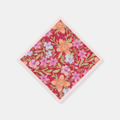 Kleurig floreel patroon servet (Hoek)
