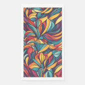 Kleurig floreel patroon servet (Voorkant)