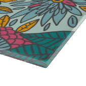 Kleurig floreel patroon snijplank (Hoek)