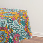 Kleurig floreel patroon tafelkleed (Voorbeeld)