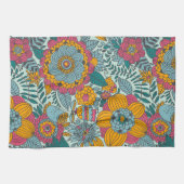 Kleurig floreel patroon theedoek (Horizontaal)