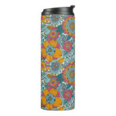 Kleurig floreel patroon thermosbeker (Gedraaid links)