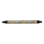 Kleurig floreel patroon zwarte inkt pen (Voorkant)