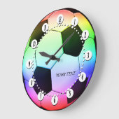  kleurig Football Grote Klok (Hoek)