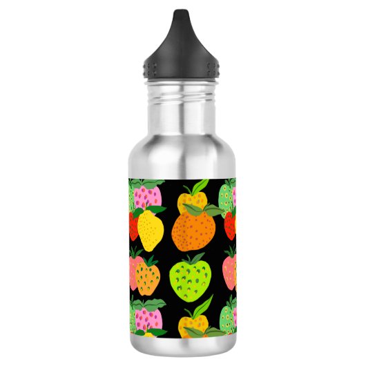 Kleurig fruitig patroon waterfles (Links)