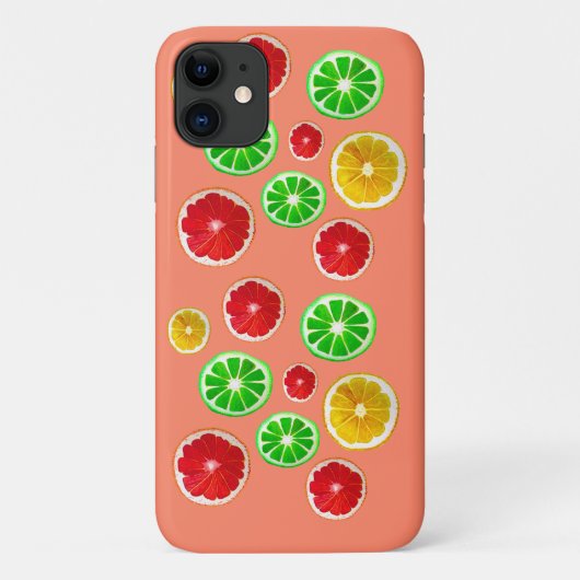 Kleurig fruitig vruchtpatroon Case-Mate iPhone case (Achterkant)