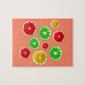 Kleurig fruitig vruchtpatroon legpuzzel (Horizontaal)