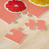 Kleurig fruitig vruchtpatroon legpuzzel (Zijkant)