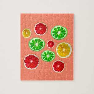 Kleurig fruitig vruchtpatroon legpuzzel