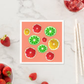 Kleurig fruitig vruchtpatroon servet (Insitu)