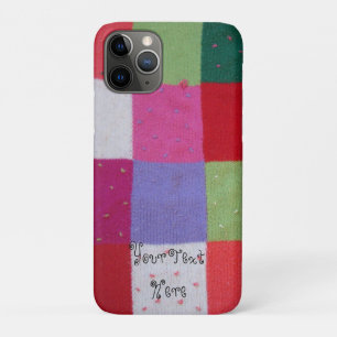 kleurig gebreid breiswerk iPhone 11 pro hoesje