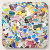 Kleurig gebroken afbeelding van de aardewand bier onderzetter (Voorkant)