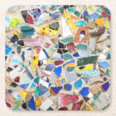 Kleurig gebroken afbeelding van de aardewand kartonnen onderzetters (Voorkant)