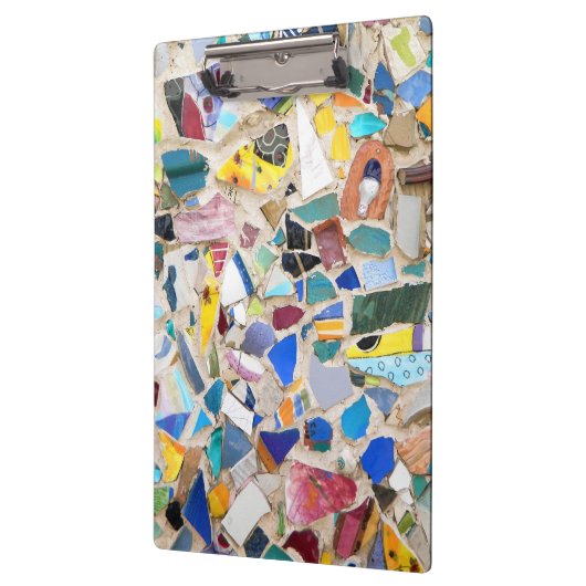 Kleurig gebroken afbeelding van de aardewand klembord (Links)