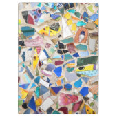 Kleurig gebroken afbeelding van de aardewand klembord (Achterkant)