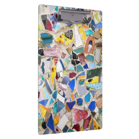 Kleurig gebroken afbeelding van de aardewand klembord (Rechts)