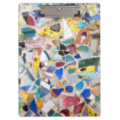 Kleurig gebroken afbeelding van de aardewand klembord (Voorkant)