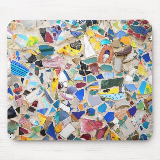 Kleurig gebroken afbeelding van de aardewand muismat (Voorkant)