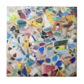 Kleurig gebroken afbeelding van de aardewand tegeltje (Voorkant)