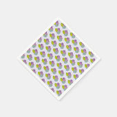 Kleurig gebundeld paaspapier servet (Hoek)