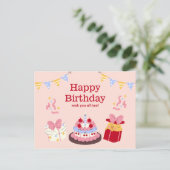 Kleurig Gefeliciteerd met je Verjaardag  Briefkaart (Staand voorkant)