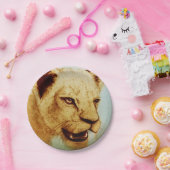 Kleurig, geïllustreerd papieren bord - Lion (Feest)
