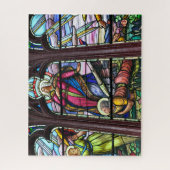 Kleurig gekleurd glas legpuzzel (Verticaal)