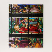 Kleurig gekleurd glas legpuzzel (Verticaal)