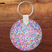 Kleurig gekleurd glas sleutelhanger (Voorkant)