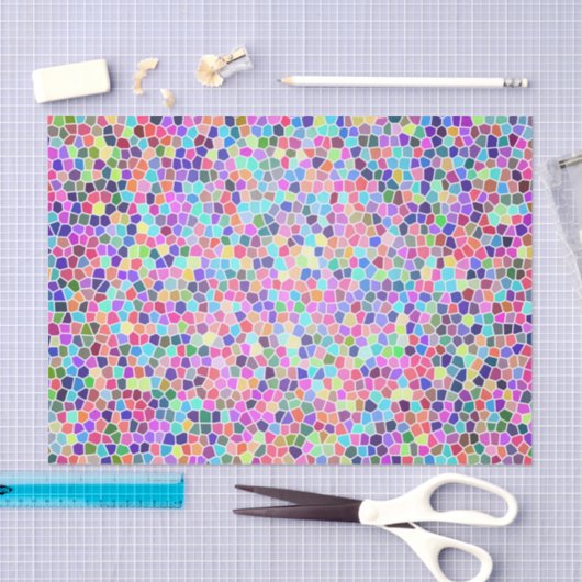 Kleurig gekleurd glas tissuepapier (Craft)