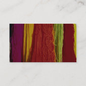 kleurig gekleurd wolgaren voor weven, Kairouan Visitekaartje (Achterkant)