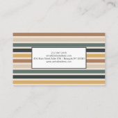 Kleurig gelineerd Visitekaartje (Achterkant)