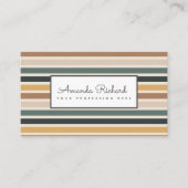 Kleurig gelineerd Visitekaartje (Voorkant)