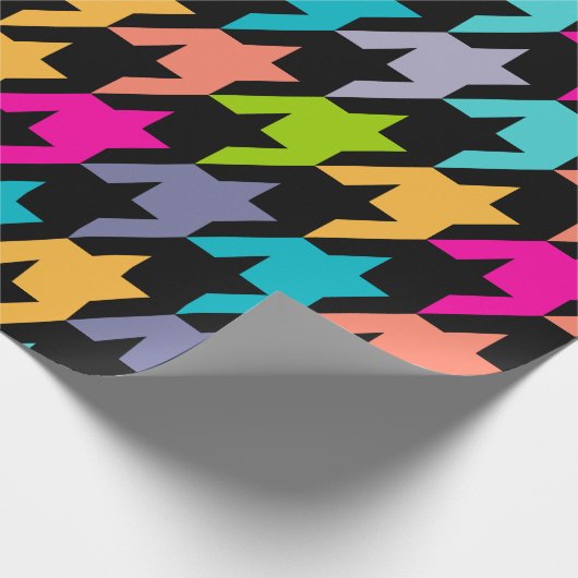 Kleurig geluiddempend patroon 2 - Verpakking P Cadeaupapier (Hoek)