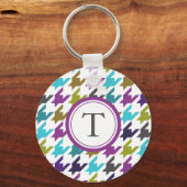 Kleurig geluidsdieptepatroon sleutelhanger (Voorkant)