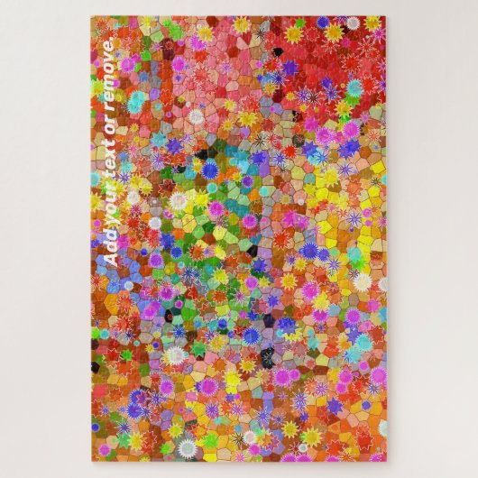 Kleurig geometrisch abstract patroonontwerp, legpuzzel (Verticaal)