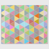 Kleurig geometrisch merkpatroon voor verpakkingspa cadeaupapier (Vlak)