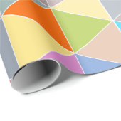Kleurig geometrisch merkpatroon voor verpakkingspa cadeaupapier (Rol Hoek)