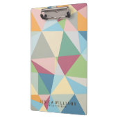 Kleurig geometrisch modern patroon klembord (Links)