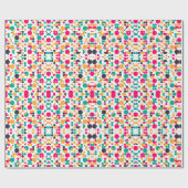 Kleurig geometrisch ontwerp cadeaupapier (Vlak)