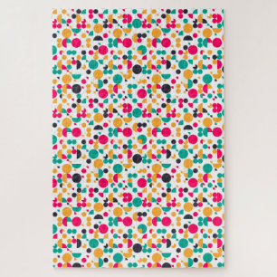 Kleurig geometrisch ontwerp legpuzzel