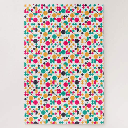 Kleurig geometrisch ontwerp legpuzzel (Verticaal)