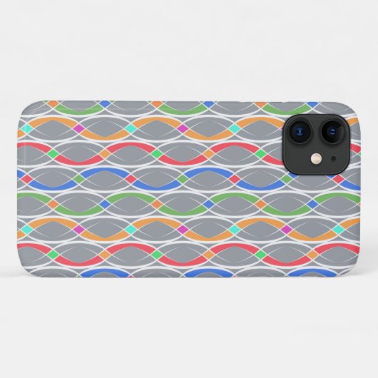 Kleurig geometrisch patroon. Case-Mate iPhone case (Achterkant (horizontaal))