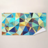 Kleurig geometrisch patroon, driehoekige achtergro badhanddoek (Badhanddoek)