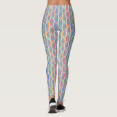 Kleurig geometrisch patroon. leggings (Achterkant)