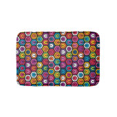 Kleurig geometrisch patroon met zeshoeken badmat (Voorkant)