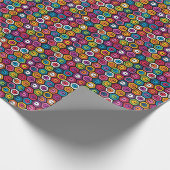 Kleurig geometrisch patroon met zeshoeken cadeaupapier (Hoek)