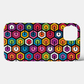 Kleurig geometrisch patroon met zeshoeken Case-Mate iPhone case (Achterkant (horizontaal))