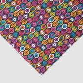 Kleurig geometrisch patroon met zeshoeken tissuepapier (Detail)